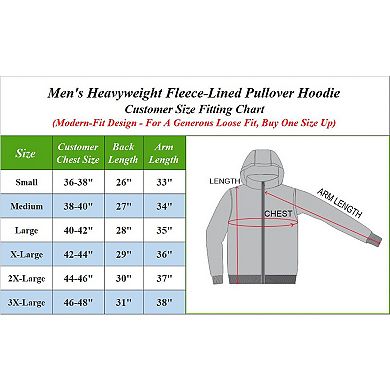 Men's Rudolph Heavyweight Fleece-Lined Modern Fit Hoodie