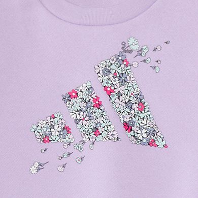 Toddler Girl adidas 2-Piece Flutter Sleeve Pullover & Joggers Set