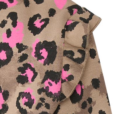 Toddler Girl adidas 2-pc. Flutter Long Sleeve Printed Sweatshirt & Jogger Set