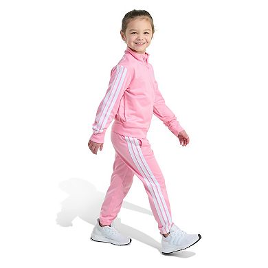 Girls 4-6x adidas 2-Piece Long Sleeve 3-Stripe Track Jacket & Pants Set