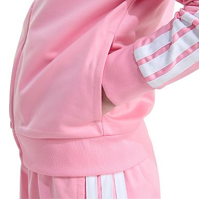Girls 4-6x adidas 2-Piece Long Sleeve 3-Stripe Track Jacket & Pants Set