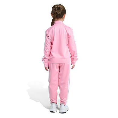 Girls 4-6x adidas 2-Piece Long Sleeve 3-Stripe Track Jacket & Pants Set