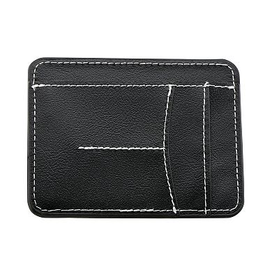 American Exchange Men's Gunmetal Tone Analog Watch, Bracelet & Card Case Set