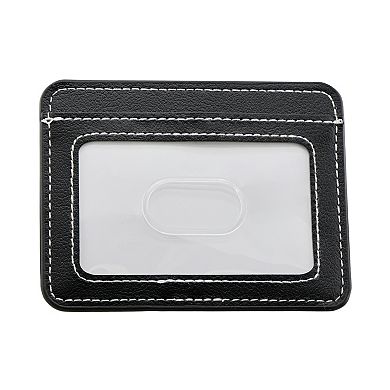 American Exchange Men's Gunmetal Tone Analog Watch, Bracelet & Card Case Set