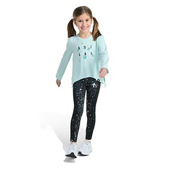 Girls 4-6x adidas 2 pc Long Sleeve Tee & Printed Leggings Set