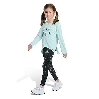 Girls 4-6x adidas 2-pc. Long Sleeve Tee & Printed Leggings Set