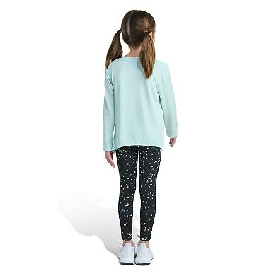 Girls 4-6x adidas 2-pc. Long Sleeve Tee & Printed Leggings Set