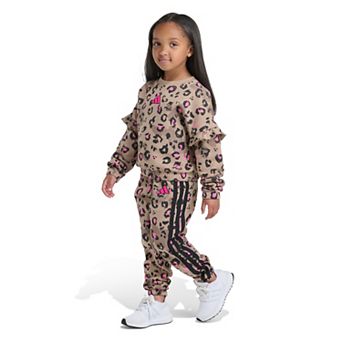 Girls 4-6X adidas Flutter Sleeve Pullover & Jogger Set