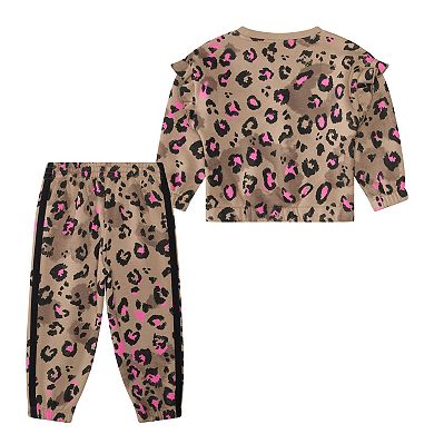 Girls 4-6X adidas Flutter Sleeve Pullover & Jogger Set