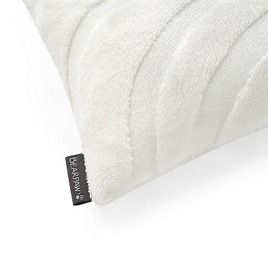 Bearpaw Cardi Embossed Faux Fur Bolster Pillow