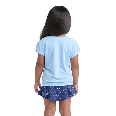 Girls 4-6x adidas Pleated Tee & Flounce Skort Set