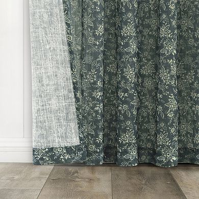 Sonoma Goods For Life® Prague Sheer Tuxedo Tab Set of 2 Window Curtain Panels