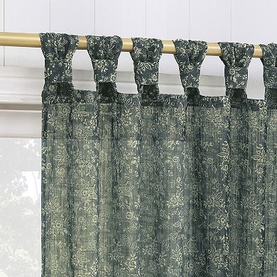 Sonoma Goods For Life® Prague Sheer Tuxedo Tab Set of 2 Window Curtain Panels