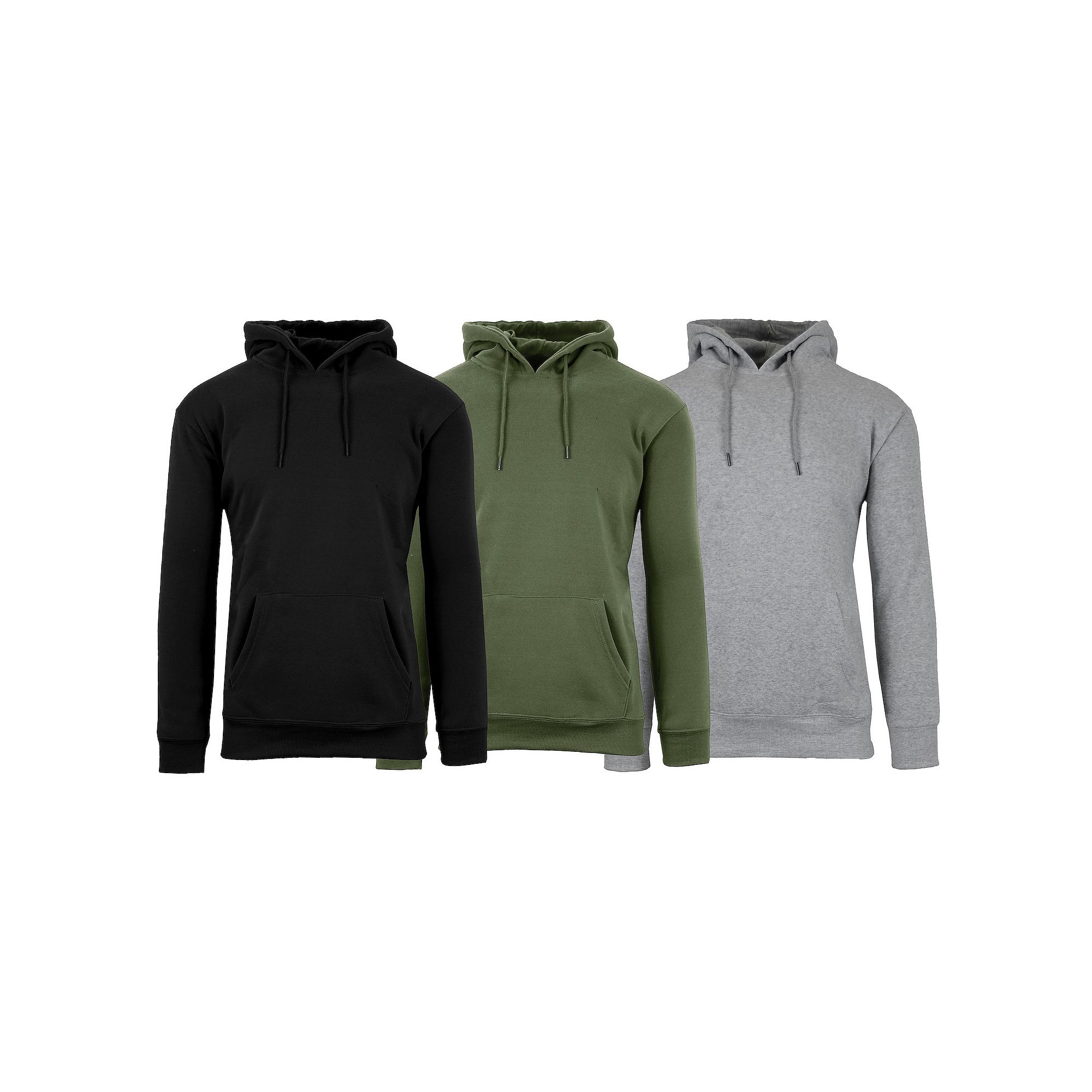 Mens Rudolph 3-Pack Heavyweight Fleece-Lined Modern Fit Hoodie, Size: Medi