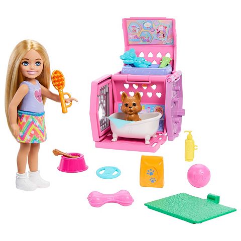 Детские куклы Barbie Club Chelsea Puppy Carrier Playset