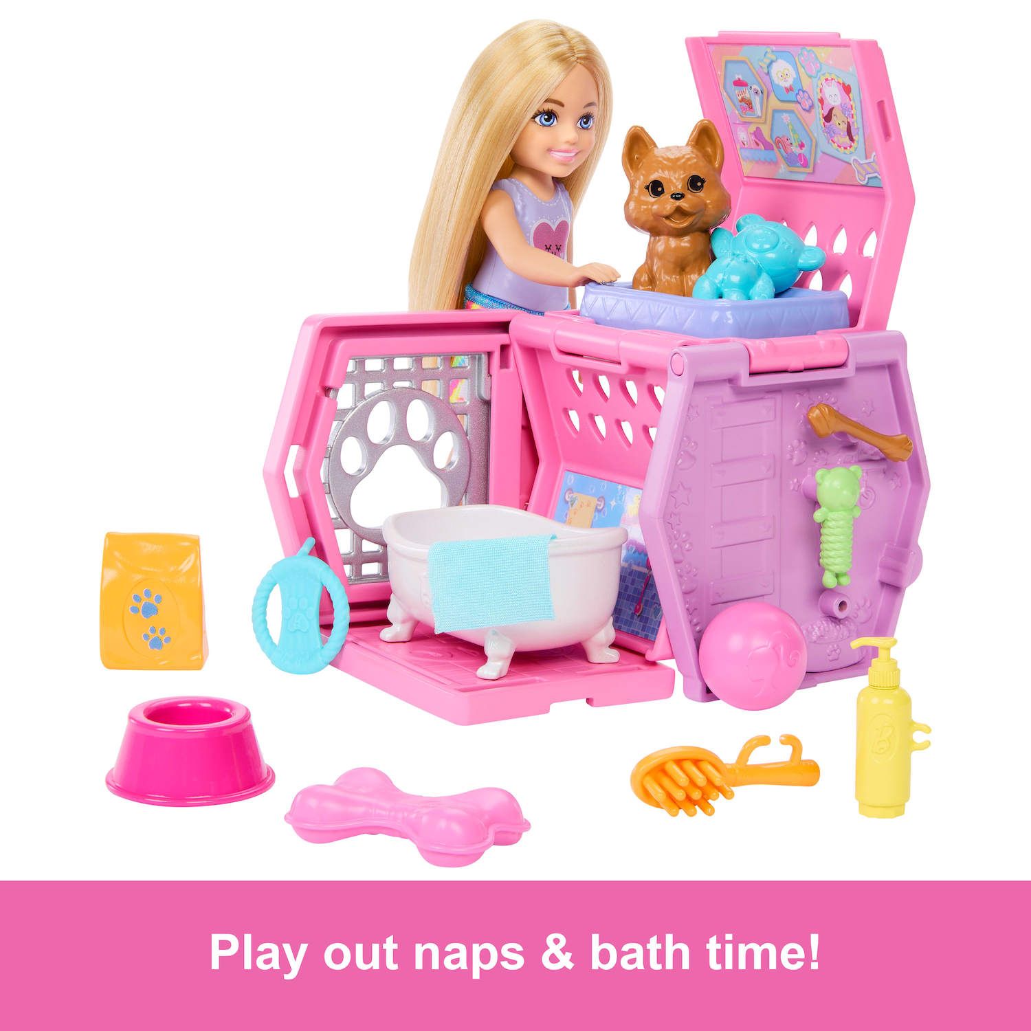 Детский игровой набор Barbie Club Chelsea Puppy Carrier Playset — фото 4