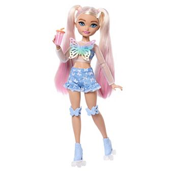 Barbie® Dream Besties “Malibu” Roller Skating Fashion Doll with 9 Makeup Themed Accessories