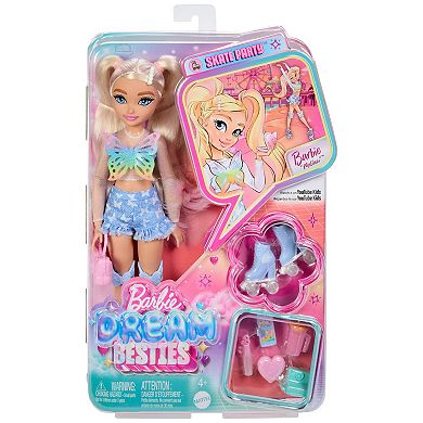 Barbie® Dream Besties “Malibu” Roller Skating Fashion Doll with 9 Makeup Themed Accessories