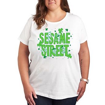 Plus Size Sesame Street St. Patrick's Day Graphic Tee