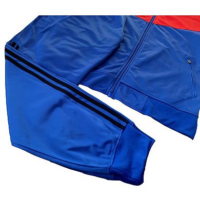 Men Velocity Tracksuit Active Jogging suit GYM Striped Jogger Top and Bottom Outfit