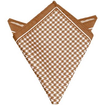 Men's Houndstooth Handkerchiefs Self-Fold Pocket Square for Suit Formal 1 pc