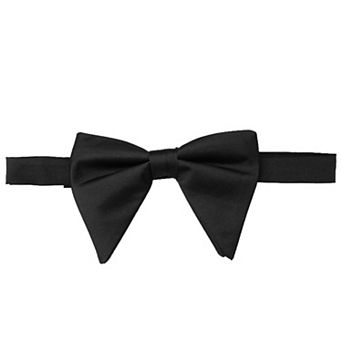Men's Solid Color Satin Large Bow Tie for Formal Tuxedo