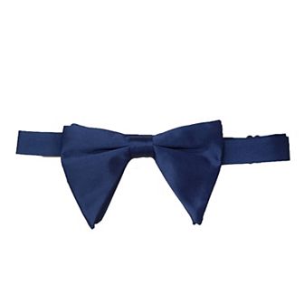 Men's Solid Color Satin Large Bow Tie for Formal Tuxedo