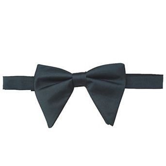 Men's Solid Color Satin Large Bow Tie for Formal Tuxedo