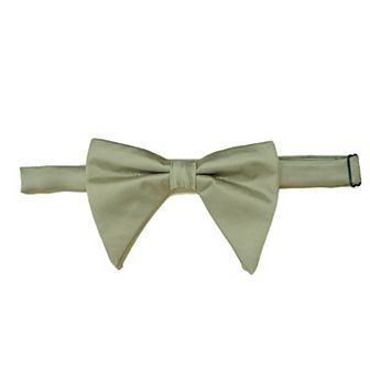 Men's Solid Color Satin Large Bow Tie for Formal Tuxedo