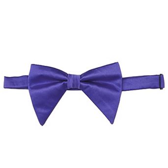 Men's Solid Color Satin Large Bow Tie for Formal Tuxedo