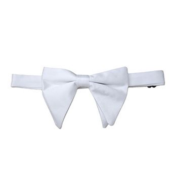 Men's Solid Color Satin Large Bow Tie for Formal Tuxedo