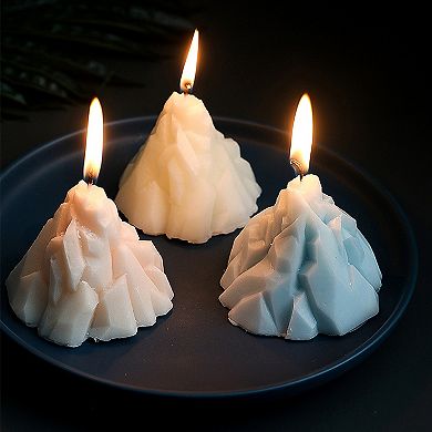 4 PCS Iceberg Scented Candle Set, Handmade Paraffin Wax Aesthetic Candles with Fragrance