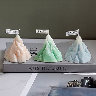 4 PCS Iceberg Scented Candle Set, Handmade Paraffin Wax Aesthetic Candles with Fragrance
