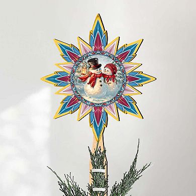 Snow Much in Love Tree Topper Wooden Decor by D. Gelsinger