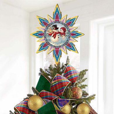Snow Much in Love Tree Topper Wooden Decor by D. Gelsinger