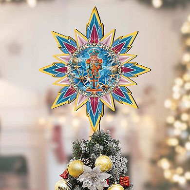 Coastal Nutcracker Tree Topper Wooden Decor by G. Debrekht
