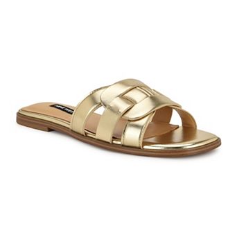 Nine West Glorie Open Toe Flat Slip-On Women's Casual Sandals
