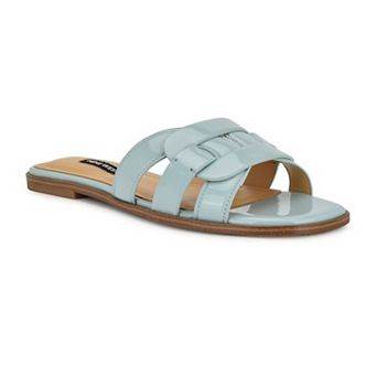 Nine West Glorie Open Toe Flat Slip-On Women's Casual Sandals