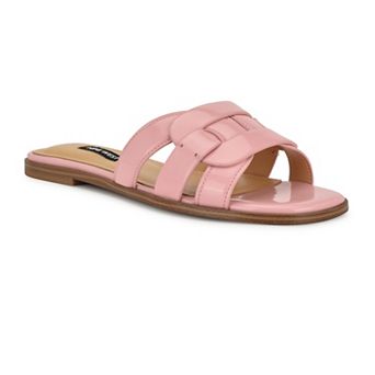 Nine West Glorie Open Toe Flat Slip-On Women's Casual Sandals