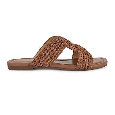 人気★【NINE WEST】Quara Slip-On Flat Casual サンダル Quara Flat Sandals – Nine West