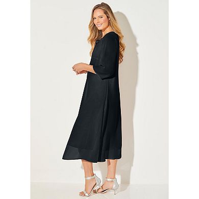 Catherines Women's Plus Size Midnight Dazzle Flyaway Dress