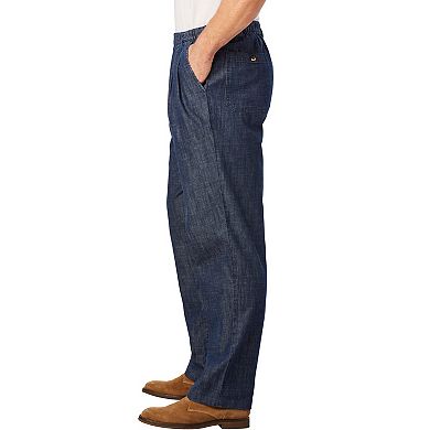 KingSize Men's Big & Tall Knockarounds Full-Elastic Waist Pleated Pants