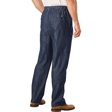 KingSize Men's Big & Tall Knockarounds Full-Elastic Waist Pleated Pants