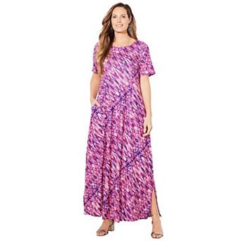 Catherines Women's Plus Size Scoopneck Maxi Dress