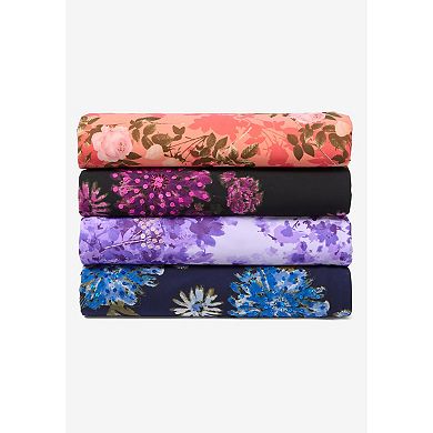 Roaman's Women's Plus Size Floral Sequin Flutter-Sleeve Gown Handkerchief-Hem Maxi Dress