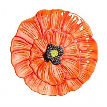 Godinger Silver Daisy Flower Appetizer Plate