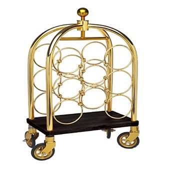 Godinger Silver Luggage Wine Bar Cart