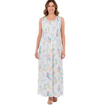 Woman Within Plus Size Pintucked Sleeveless Dress