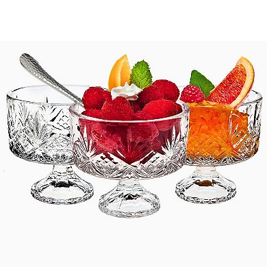 Godinger Silver Dublin Crystal Tasters Trifle 16 Piece Set