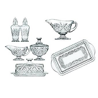 Godinger Silver Dublin Crystal Hostess 8 pc Set